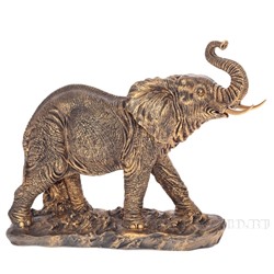 Фигура декоративная Слон (бронза)  L43 W17 H36 см