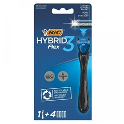 Станок для бритья BiC FLEX-3 HYBRID (+ 4 кассеты)