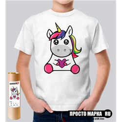 Детская футболка Единорог с сердцем