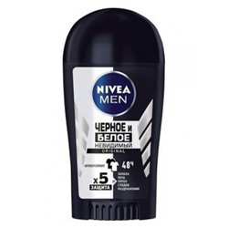 Nivea Deo стик муж (82247) Невидимый д/черного,белого Original 40мл