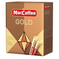 Кофе сублимированный MacCoffee  Gold Блок 30 пак. по 2 гр.