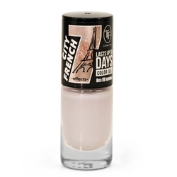 TF Лак для ногтей COLOR GEL CITY FRENCH тон 361 Snow glitter/Снежный с шиммером 8мл