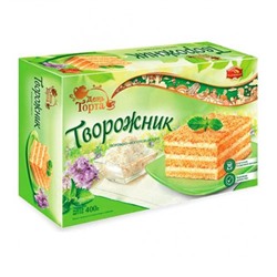 Торт Черемушки Творожно-йогуртовый, 400 гр.