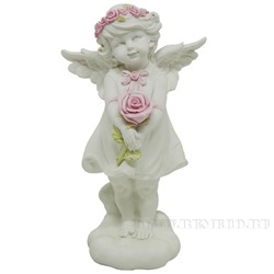 Фигурка декоративная Ангелочек счастья, L14W9,5Н25см