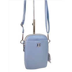 Женская сумка из искусственной кожи, цвет голубой