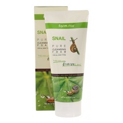 Пенка для лица очищающая с муцином улитки FarmStay Snail Pure Cleansing Foam 180 ml