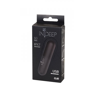 Перезаряжаемая вибропуля Indeep Clio Black 7705-03indeep