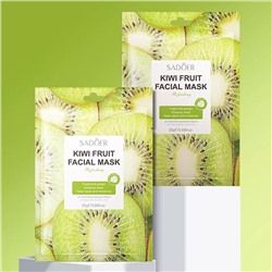 Питательная тканевая маска для лица с экстрактом киви Sadoer Kiwi Facial Mask 1шт