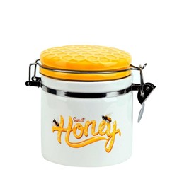 Банка для сыпучих продуктов (клипс) "Honey" 14,5*10*12см. v=480мл. (под.уп)