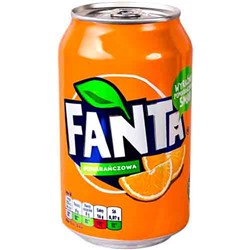 Газированный напиток Fanta Orange Fat 330мл. Польша