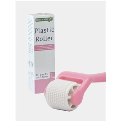 Plastic Roller Beauty Shine, 504 иголки на барабане, розовый, размер иголок 1,2 мм.