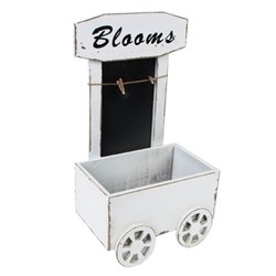 Ящик деревянный с грифельной табличкой 10х13х22/41см "Blooms"