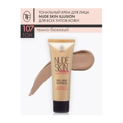 Triumph Тональный Крем для лица тон 107 тёмно-бежевый Nude Skin illusion CTW 10 40 мл