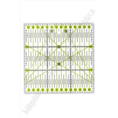 Линейка для рукоделия 15*15 см (SF-7766)