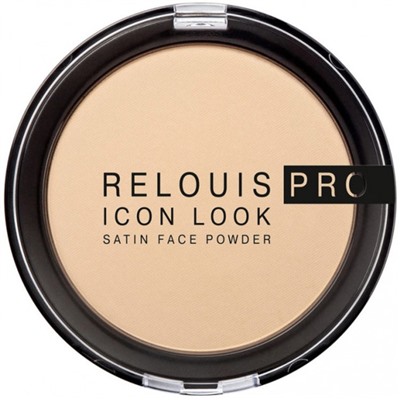 Пудра для лица Relouis Icon Look Satin Face Powder, тон № 01