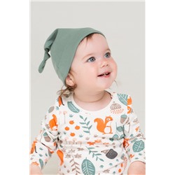 шапка для новорожденных  К 8036/серо-зеленый(осенняя пора)