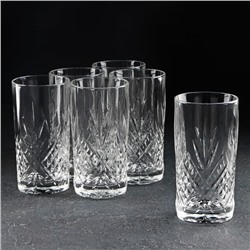 Набор высоких стеклянных стаканов «Зальцбург», 380 мл, 6 шт