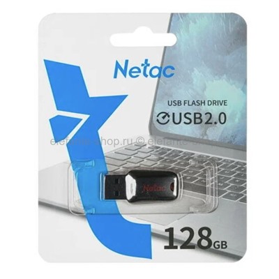 Флеш-накопитель USB2.0 128GB Netac U197 Mini Black Red (UM)