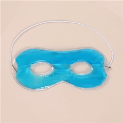 Гелевая маска для области вокруг глаз, 17 × 7,5 см, цвет голубой
