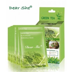 Маска для лица Dear She Green tea 10 шт по 20 г оптом