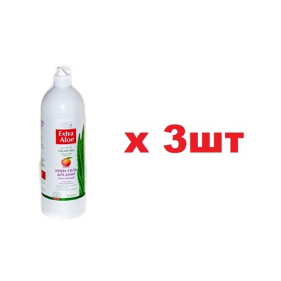 Extra Aloe Крем-Гель душа 1л Питательный 3шт