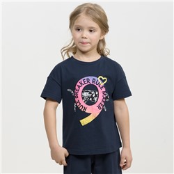 PELICAN,футболка для девочек, Темно-синий