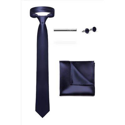 Набор: галстук, платок, запонки, зажим "Сила воли" Nothing But Love #771786