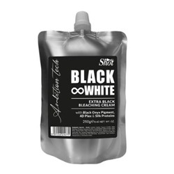 Shot черный обесцвечивающий крем black white для волос 250 мл