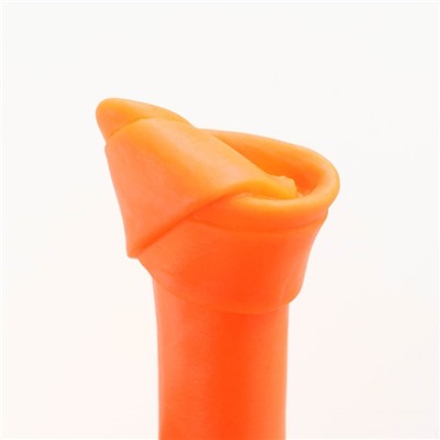 Игрушка пищащая "Кость-лакомство" для собак, 13 см, оранжевая