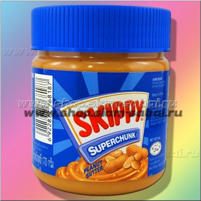 Арахисовая паста Skippy безглютеновая с кусочками орешков