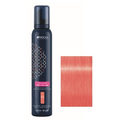 Indola color style mousse тонирующий мусс мягкий абрикос 200 мл БС