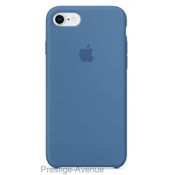 Силиконовый чехол для iPhone 7/8 - Синий деним (Denim Blue)