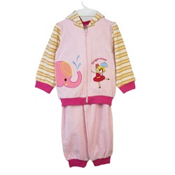 U1026/4 Комплект детский Цирк (куртка+брюки), розовый