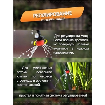 Система капельного полива Garden drip nozzle 20метров