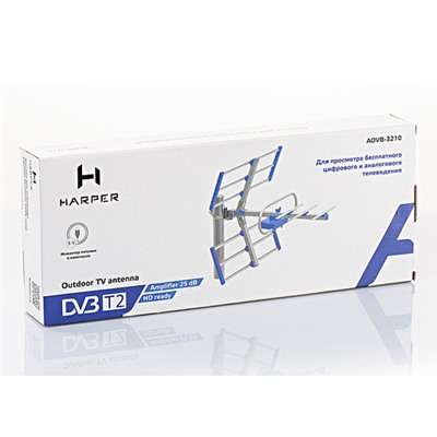 Антенна для телевизора уличная активная HARPER ADVB-3210 Blue