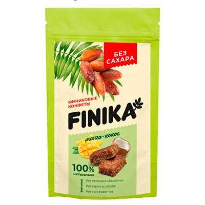 Финиковые конфеты / Кокос-манго / Finika / 150 г Сибирский Кедр