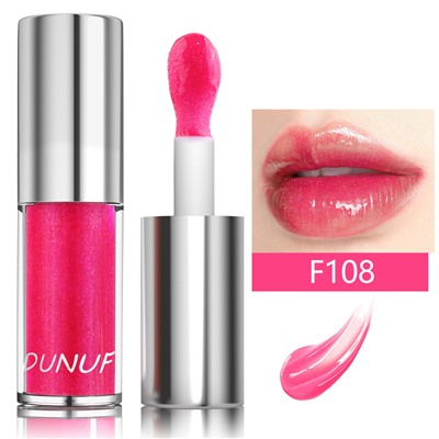 Увлажняющее зеркальное масло для губ DUNUF Lip glow oil F108