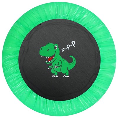 Батут детский «Динозавр», d=97 см, цвет зелёный