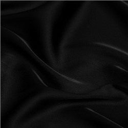 Ткань шелк Армани 90г/м² 97% ПЭ 3% Спандекс шир.150см арт.TBYArm-016 цв.16 черный уп.5м