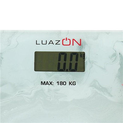 УЦЕНКА Весы напольные Luazon LVE-021, электронные, до 180 кг, 2хAAА (не в комплекте), серые
