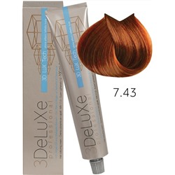3015587 7.43 Крем-краска для волос 3DELUXE PROFESSIONAL БЛОНДИН ЗОЛОТИСТО-МЕДНЫЙ
