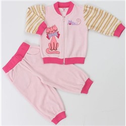 U1033/4 Комплект детский Кэтти (куртка+брюки), розовый