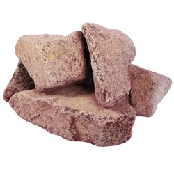 Камень "Кварцит" малиновый обвалованный (коробка 20кг) (33091)