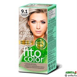 Стойкая крем-краска для волос Fitocolor 115 мл, тон 9.1 пепельный блондин