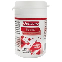 Таблетки OPTISANA содержащие витамин B 12 - VITA 1000 мкг со вкусом апельсина 120 таблеток