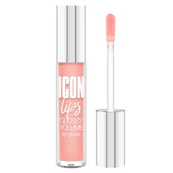 Блеск для губ  ICON lips, тон 502 Creamy Peach, с эффектом объема, 3,4гр