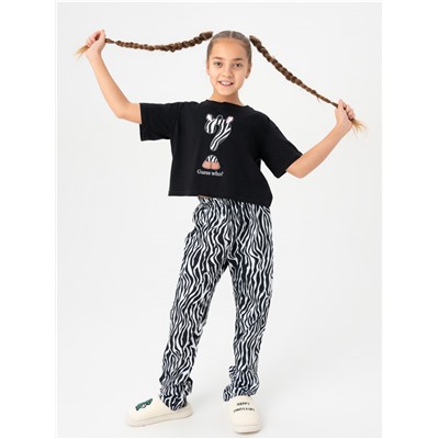 Пижама "Зебра" детская девочка с брюками