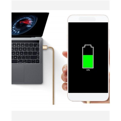 USB кабель для iPhone 5 и выше плетеный 2А, 1 метр 9046308