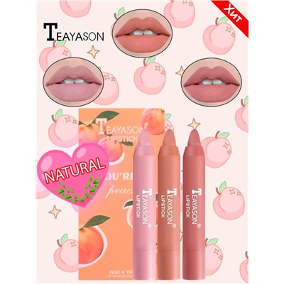 Набор матовых мини-помад Teayason You're A Peach Just A Tint Lip Crayon Bundle