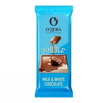 Шоколад «OZera» Double Milk & White chocolate 24 г (заказ по 5 шт)